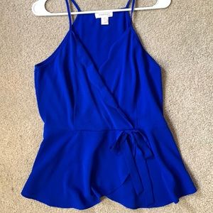 Royal blue cross tank